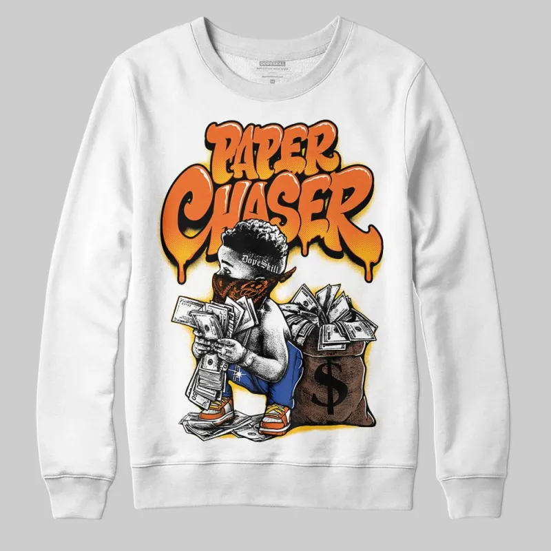 Orange 'Paper Chaser Boy' DopeSkill Graphic Sweatshirt sold by DopeSkill
