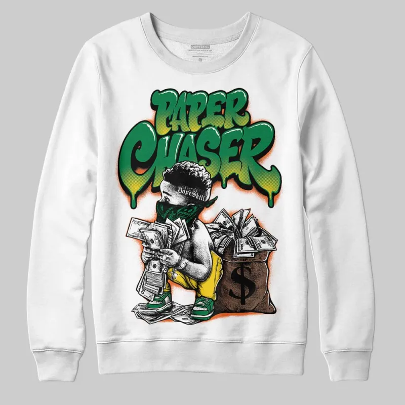 Green 'Paper Chaser Boy' DopeSkill Graphic Sweatshirt sold by DopeSkill