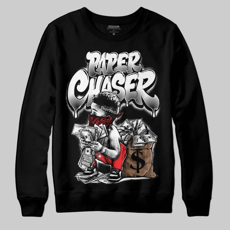 Black and White Collection DopeSkill Sweatshirt Paper Chaser Boy Graphic sold by DopeSkill