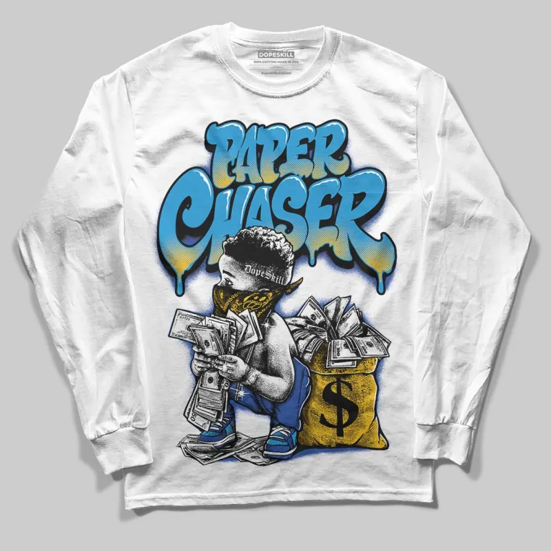Royal Blue Collection DopeSkill Long Sleeve T-Shirt Paper Chaser Boy Graphic sold by DopeSkill