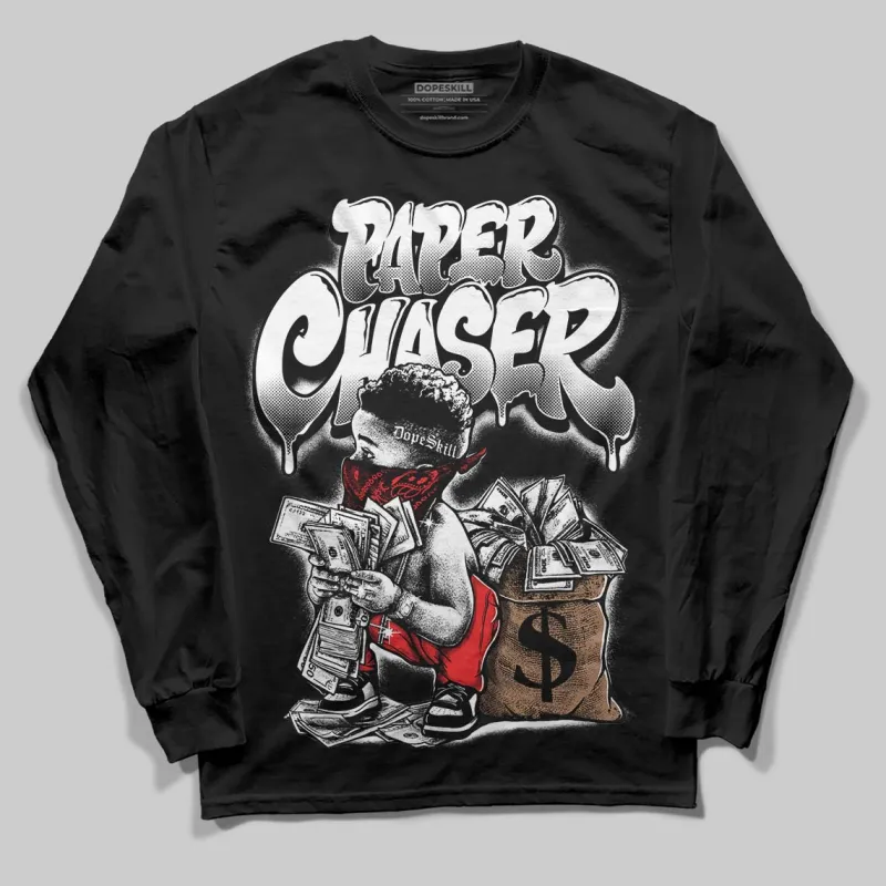 Black and White Collection DopeSkill Long Sleeve T-Shirt Paper Chaser Boy Graphic sold by DopeSkill