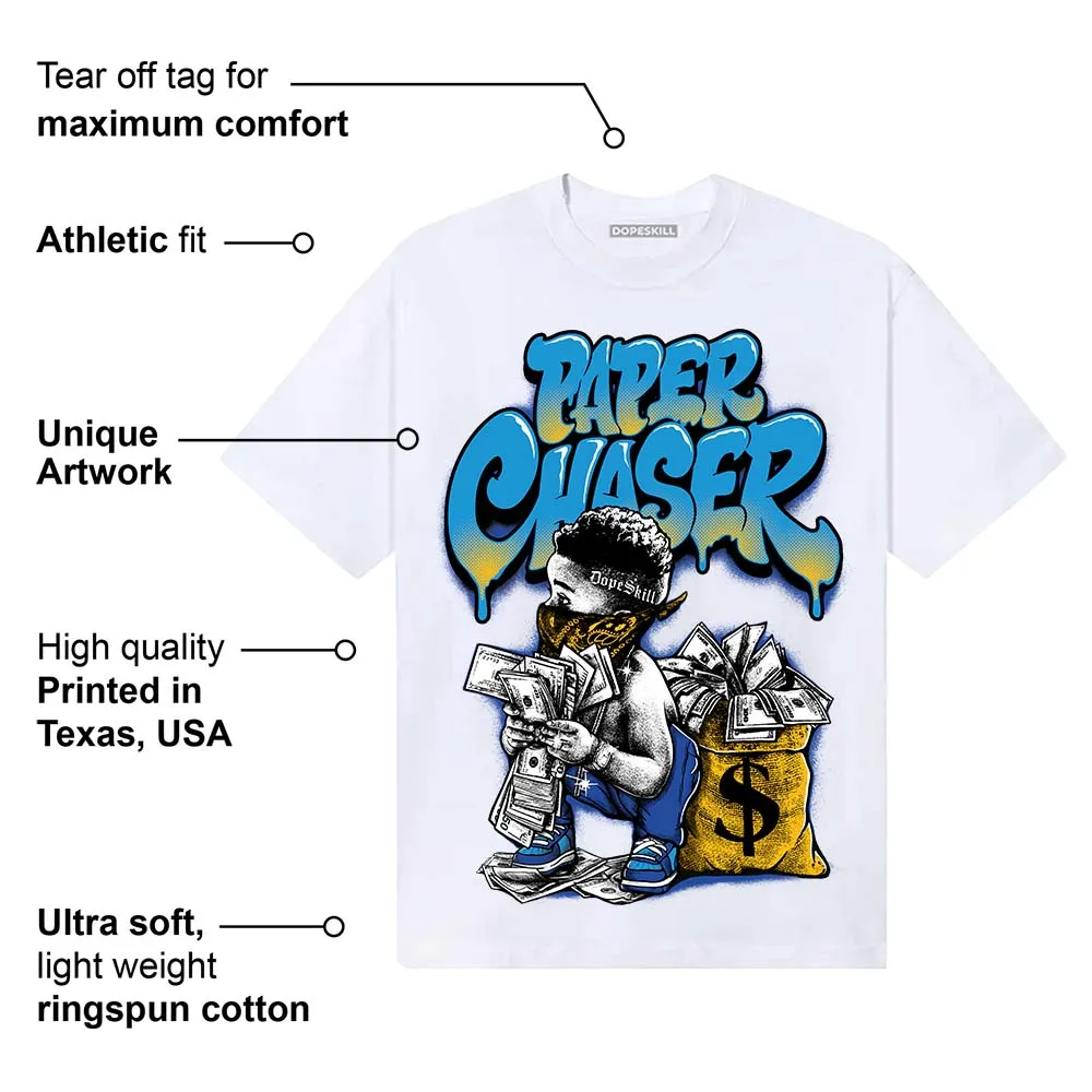Royal Blue 'Paper Chaser Boy' DopeSkill Graphic T-Shirt sold by DopeSkill product image thumbnail 4
