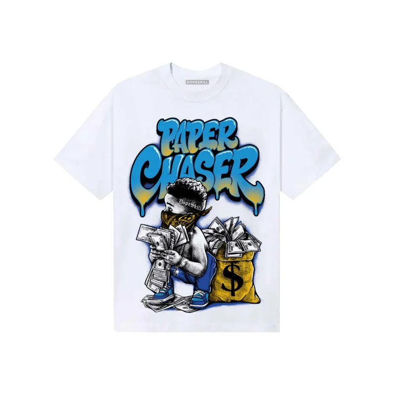 Royal Blue 'Paper Chaser Boy' DopeSkill Graphic T-Shirt sold by DopeSkill