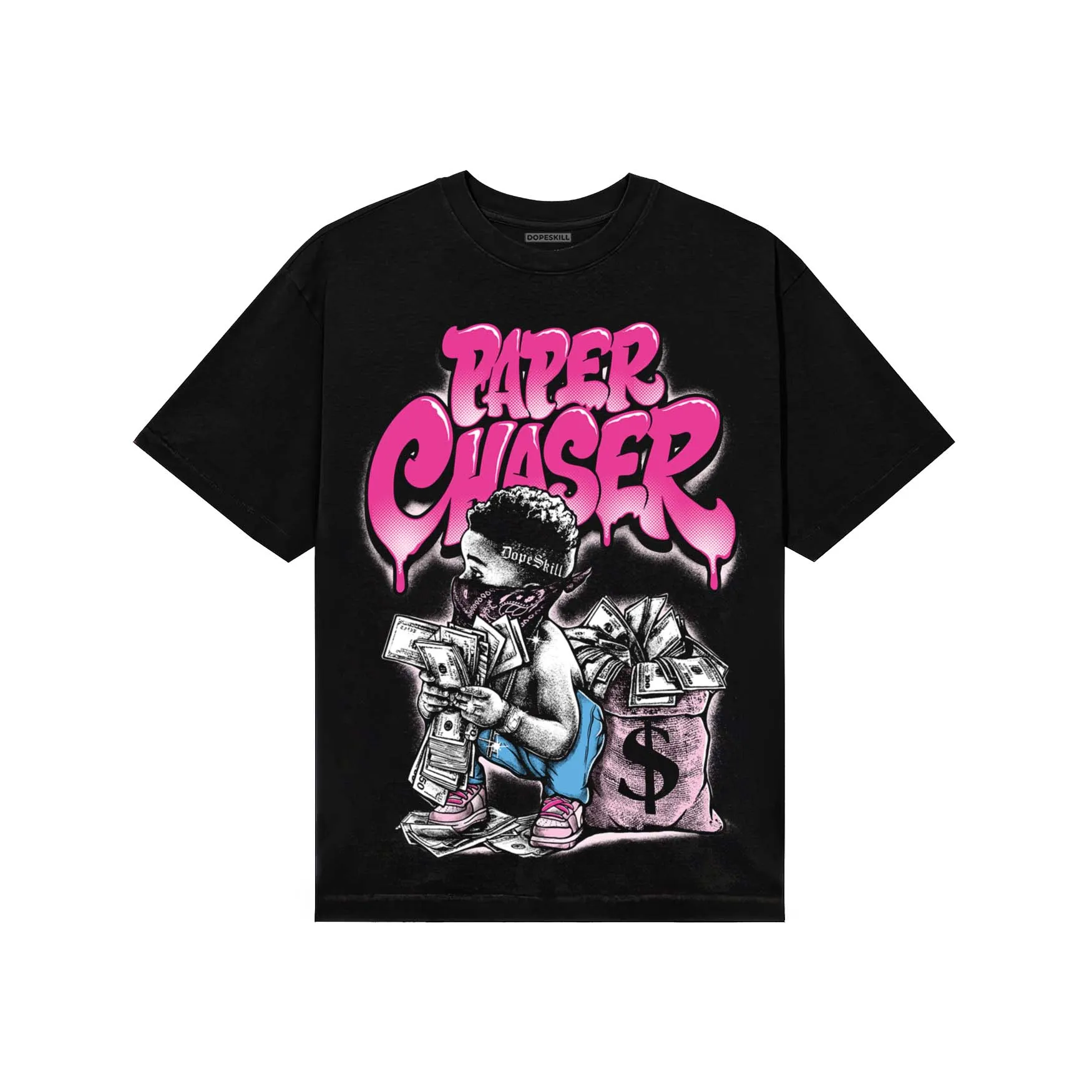 Pink Collection DopeSkill T-Shirt Paper Chaser Boy Graphic sold by DopeSkill product image thumbnail 2