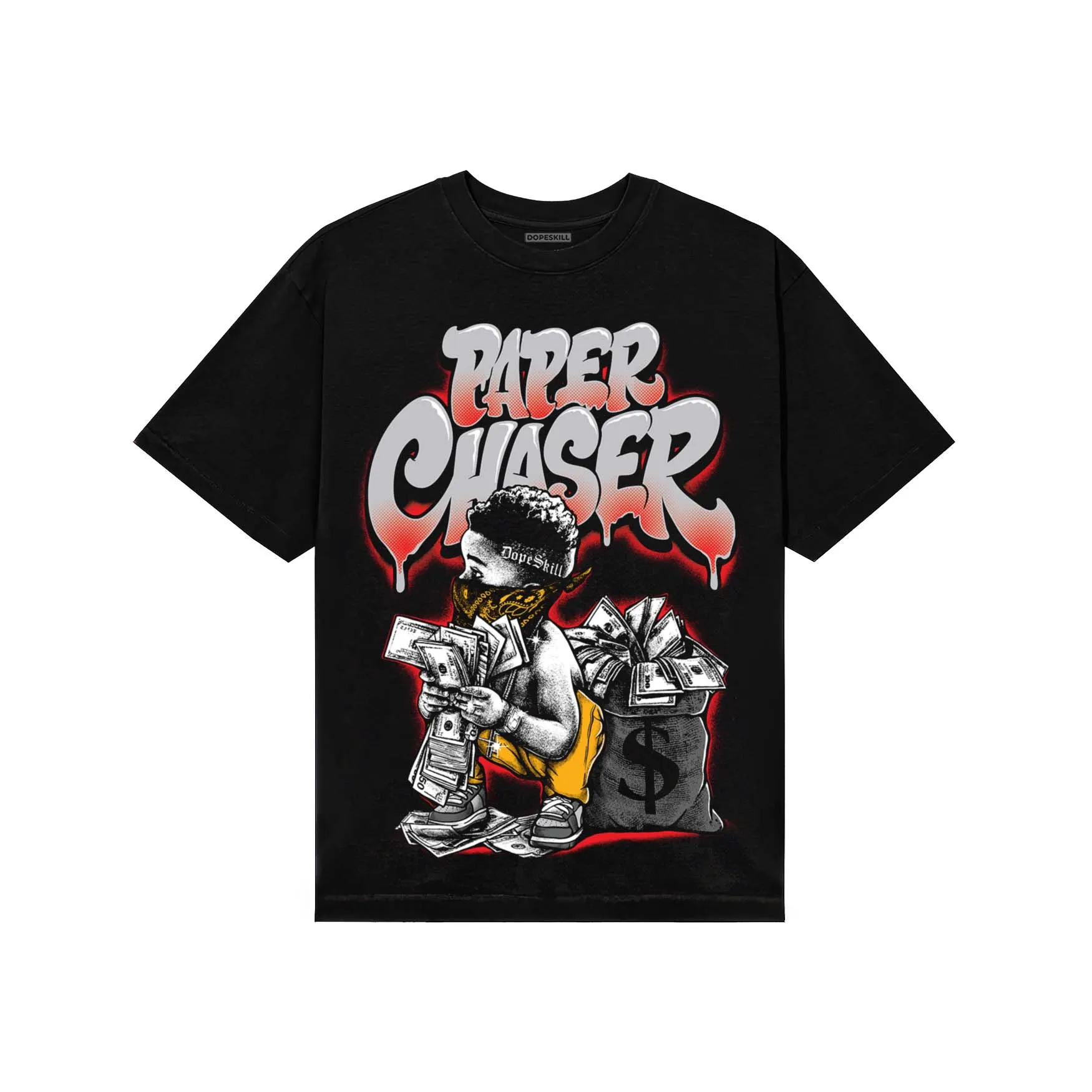 Grey Collection DopeSkill T-Shirt Paper Chaser Boy Graphic sold by DopeSkill product image thumbnail 2