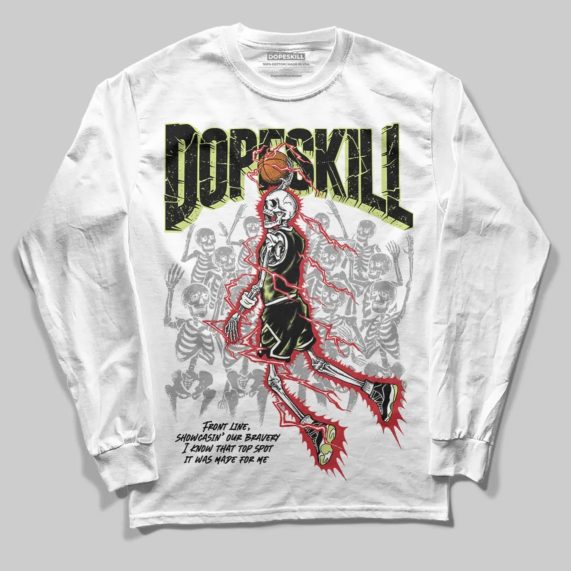 Sneaker School 11s DopeSkill Long Sleeve T-Shirt Thunder Dunk Graphic sold by DopeSkill product image thumbnail 2