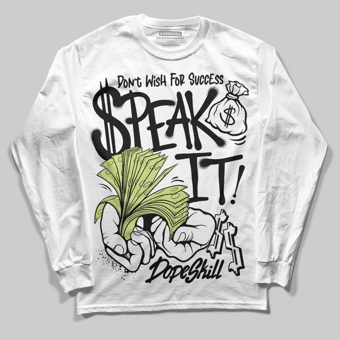 Sneaker School 11s DopeSkill Long Sleeve T-Shirt Speak It Graphic sold by DopeSkill product image thumbnail 2