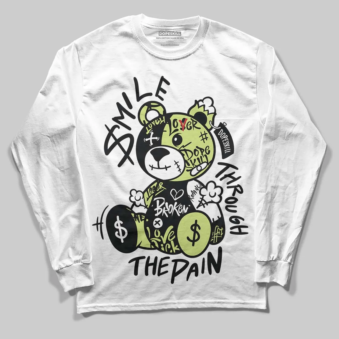 Sneaker School 11s DopeSkill Long Sleeve T-Shirt Smile Through The Pain Graphic sold by DopeSkill product image thumbnail 2