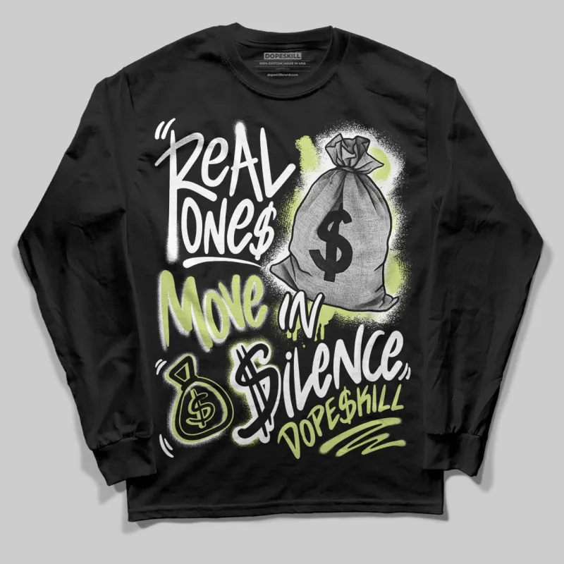 Sneaker School 11s DopeSkill Long Sleeve T-Shirt Real Ones Move In Silence Graphic sold by DopeSkill