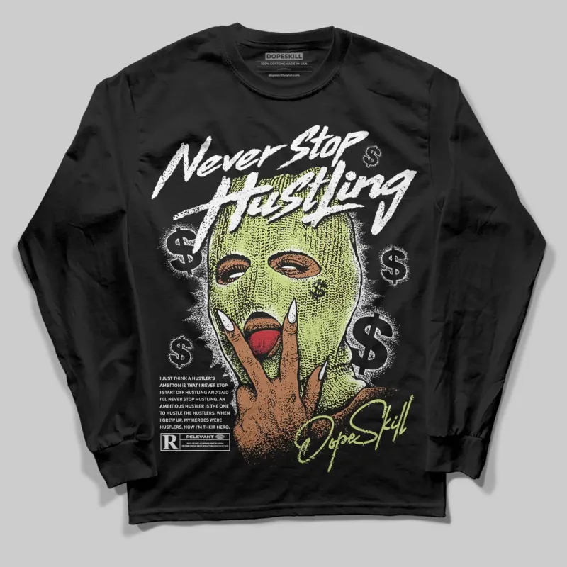 Sneaker School 11s DopeSkill Long Sleeve T-Shirt Never Stop Hustling Graphic sold by DopeSkill