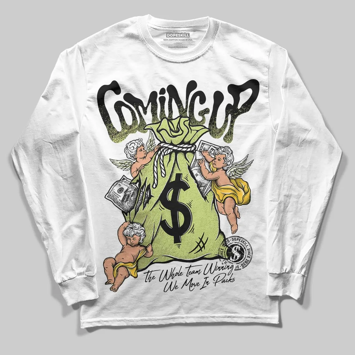 Sneaker School 11s DopeSkill Long Sleeve T-Shirt Money Bag Coming Up Graphic sold by DopeSkill product image thumbnail 2