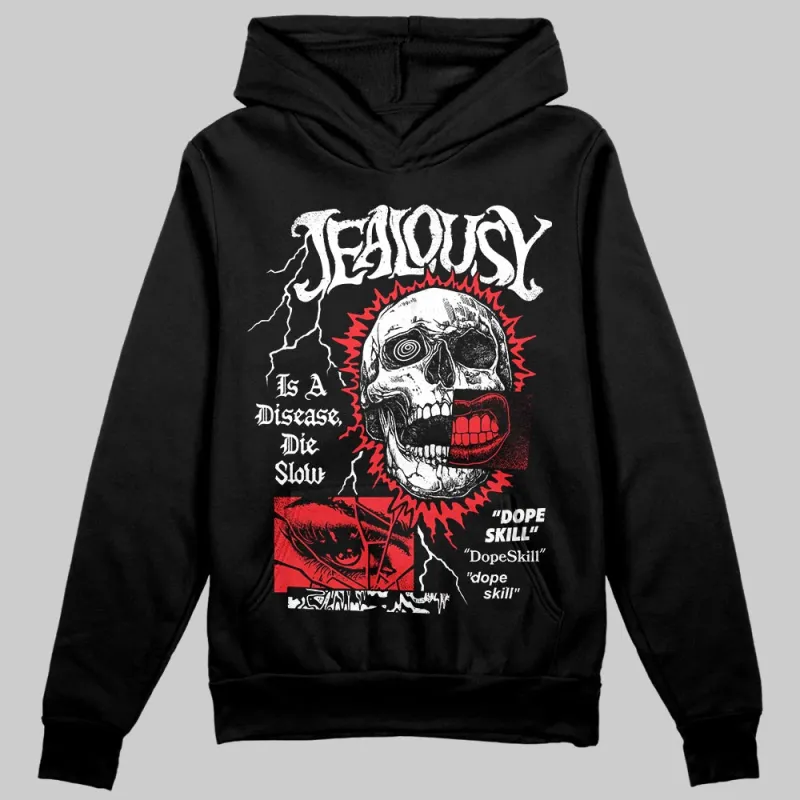 Red 'Jealousy' DopeSkill Graphic Hoodie sold by DopeSkill