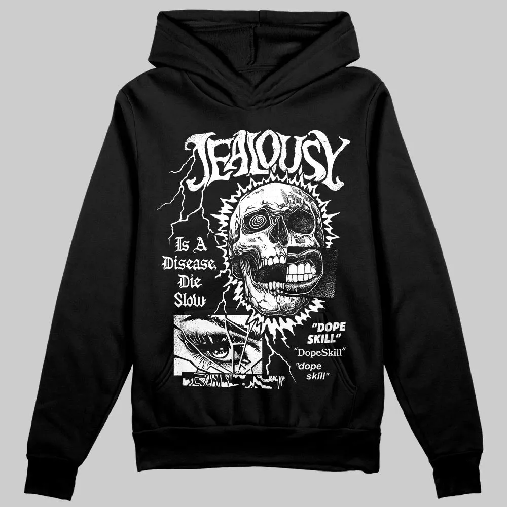 Black/White 'Jealousy' DopeSkill Graphic Hoodie sold by DopeSkill