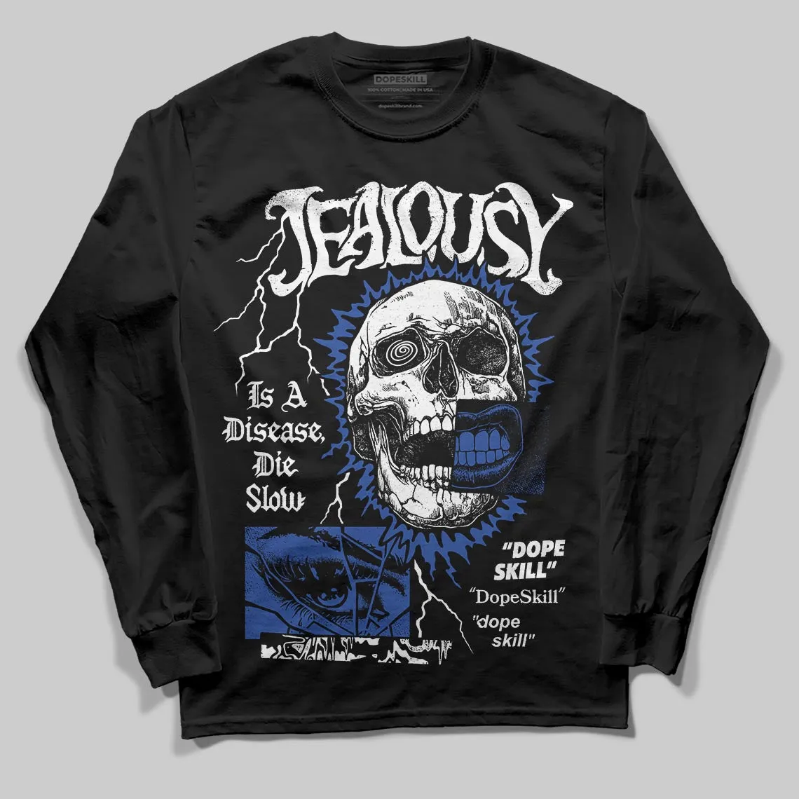 Royal Blue Collection DopeSkill Long Sleeve T-Shirt Jealousy Graphic sold by DopeSkill product image thumbnail 2