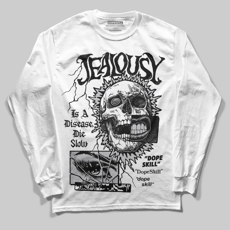 Grey 'Jealousy' DopeSkill Graphic Long Sleeve T-Shirt sold by DopeSkill