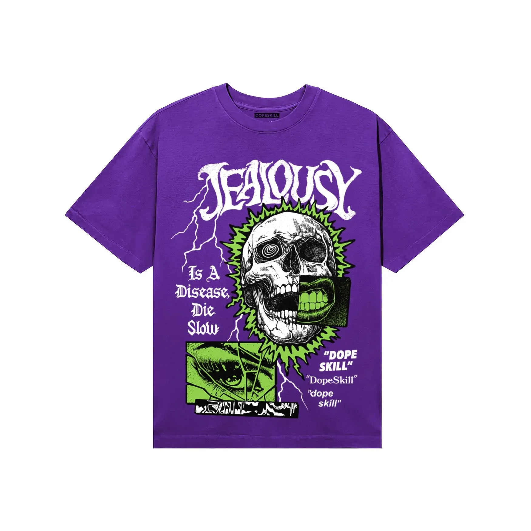 PURPLE 'Jealousy' DopeSkill Graphic T-Shirt sold by DopeSkill product image thumbnail 3