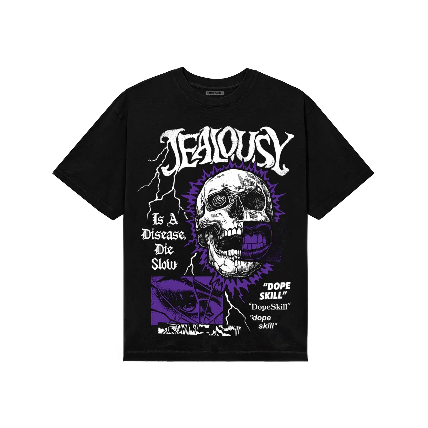 PURPLE 'Jealousy' DopeSkill Graphic T-Shirt sold by DopeSkill
