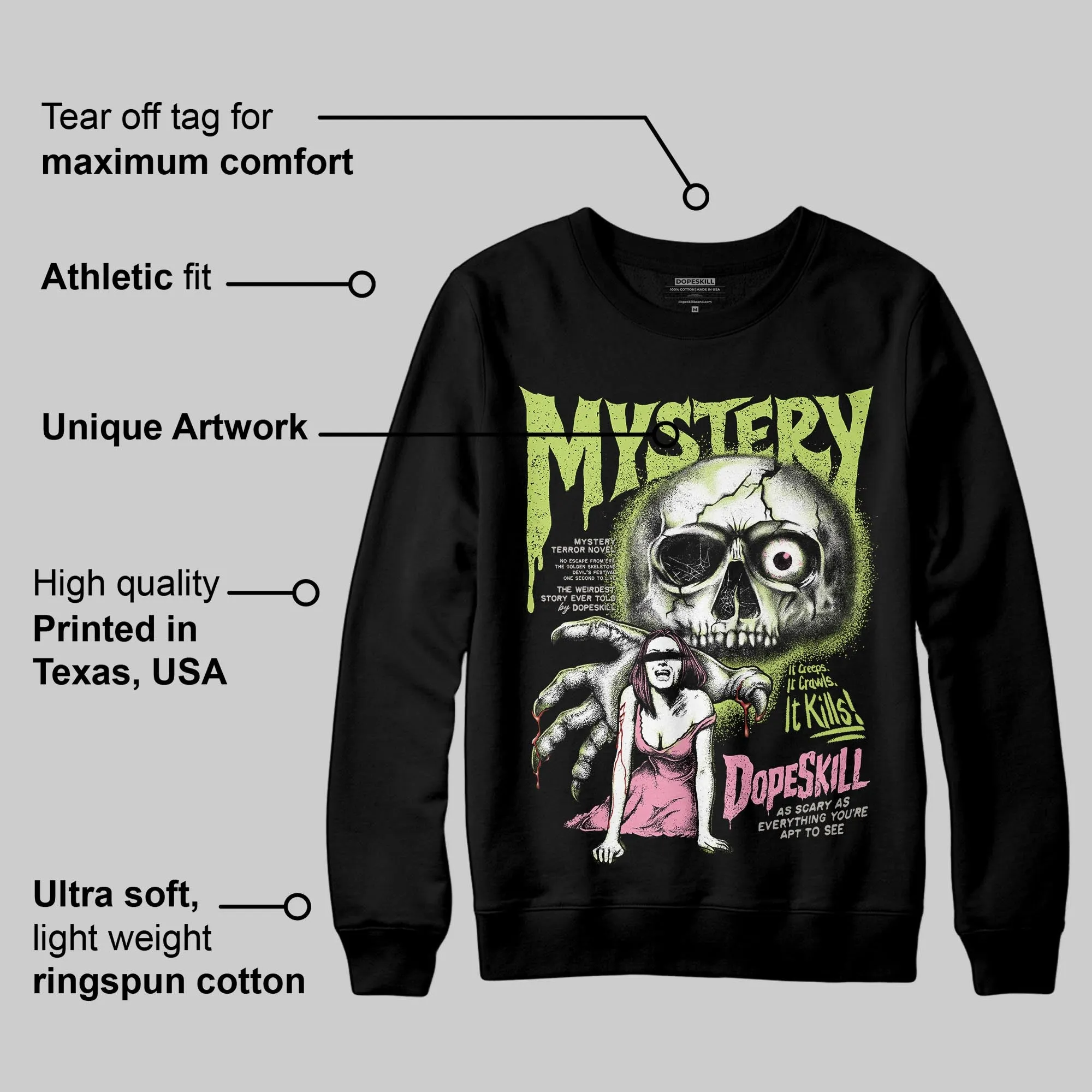 OG Chase B x Jumpman Jack DopeSkill Sweatshirt Mystery Ghostly Grasp Graphic sold by DopeSkill product image thumbnail 3