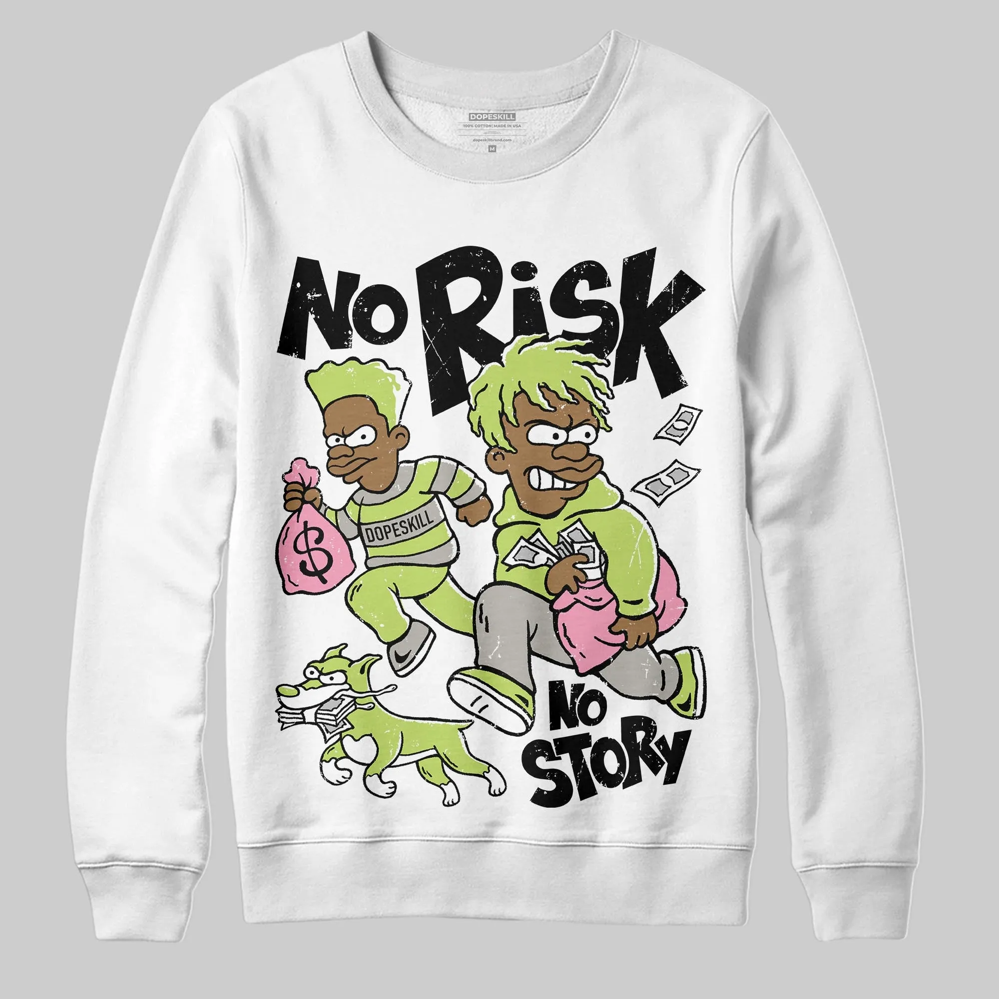 OG Chase B x Jumpman Jack DopeSkill Sweatshirt No Risk No Story Graphic sold by DopeSkill product image thumbnail 2