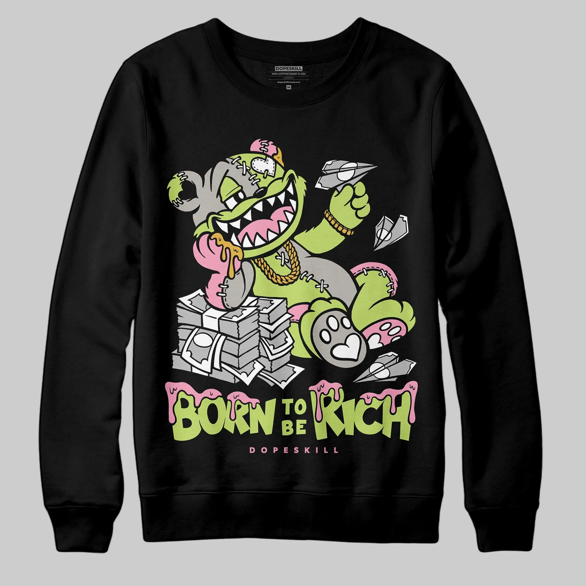 OG Chase B x Jumpman Jack DopeSkill Sweatshirt Born To Be Rich Graphic sold by DopeSkill