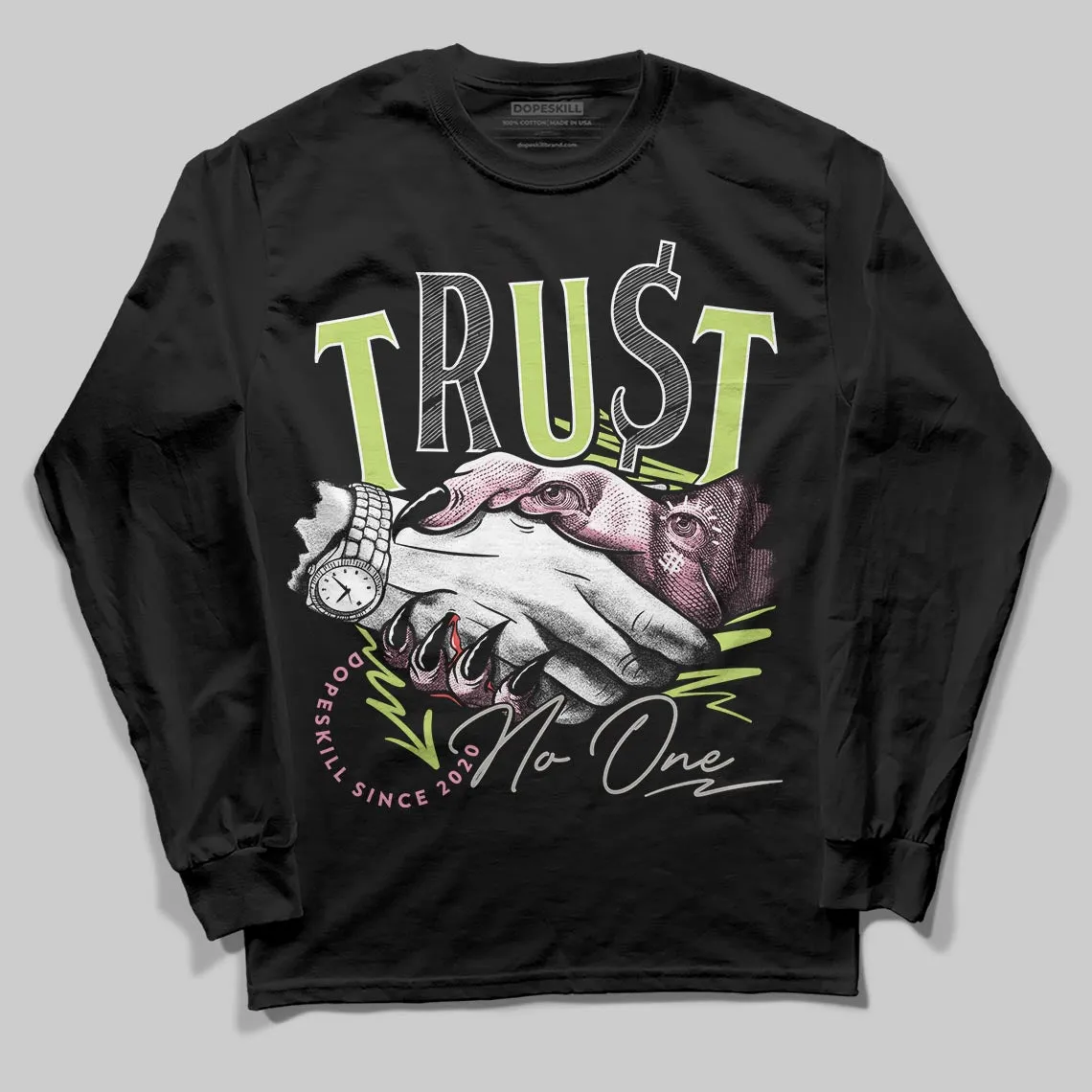 OG Chase B x Jumpman Jack DopeSkill Long Sleeve T-Shirt Trust No One Graphic sold by DopeSkill