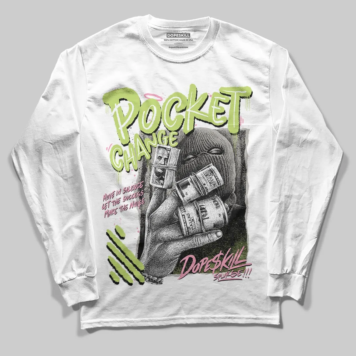 OG Chase B x Jumpman Jack DopeSkill Long Sleeve T-Shirt Pocket Change Graphic sold by DopeSkill product image thumbnail 2
