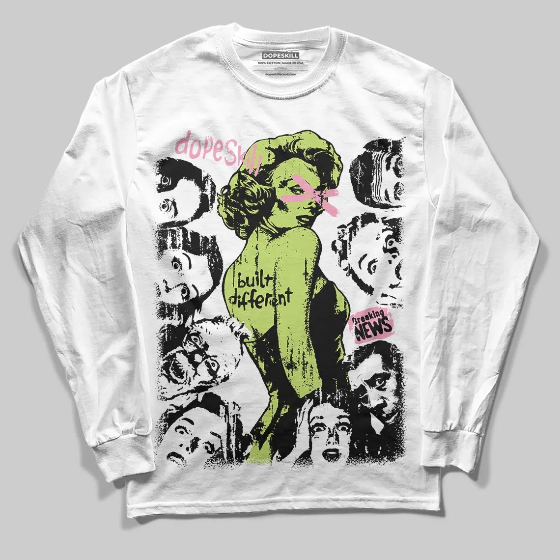 OG Chase B x Jumpman Jack DopeSkill Long Sleeve T-Shirt Built Different Graphic sold by DopeSkill product image thumbnail 2