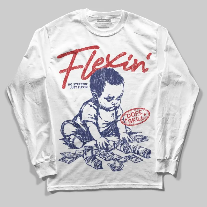 Rare Air 11s DopeSkill Long Sleeve T-Shirt Flexin' Graphic sold by DopeSkill