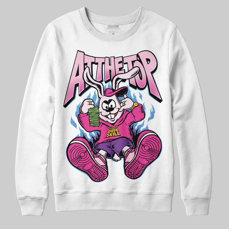 Pink Collection DopeSkill Sweatshirt At The Top Graphic sold by DopeSkill
