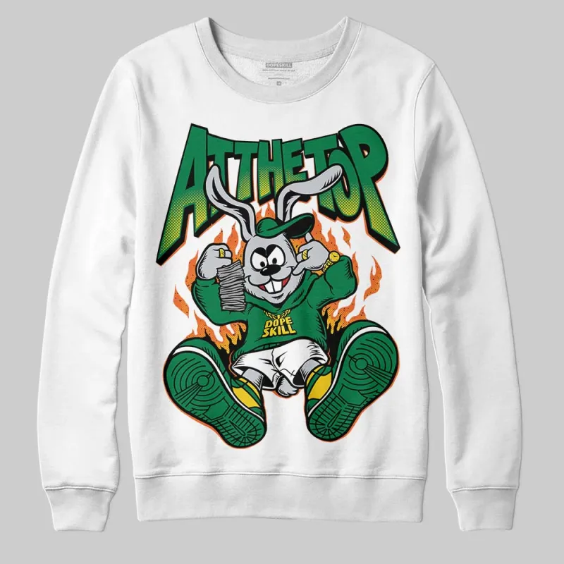 Green Collection DopeSkill Sweatshirt At The Top Graphic sold by DopeSkill