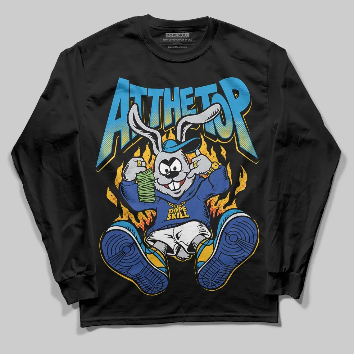 Royal Blue Collection DopeSkill Long Sleeve T-Shirt At The Top Graphic sold by DopeSkill product image thumbnail 2