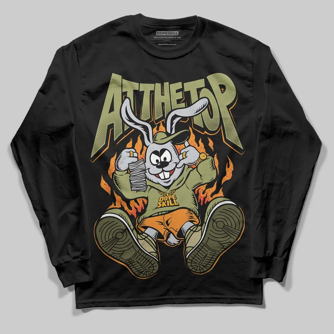Olive Collection DopeSkill Long Sleeve T-Shirt At The Top Graphic sold by DopeSkill product image thumbnail 2