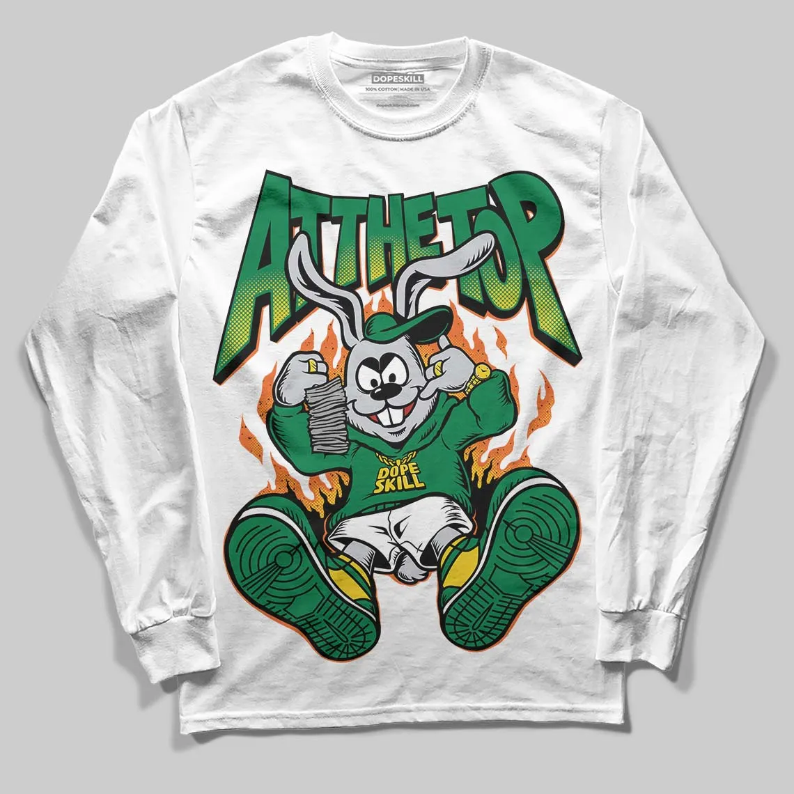 Green Collection DopeSkill Long Sleeve T-Shirt At The Top Graphic sold by DopeSkill
