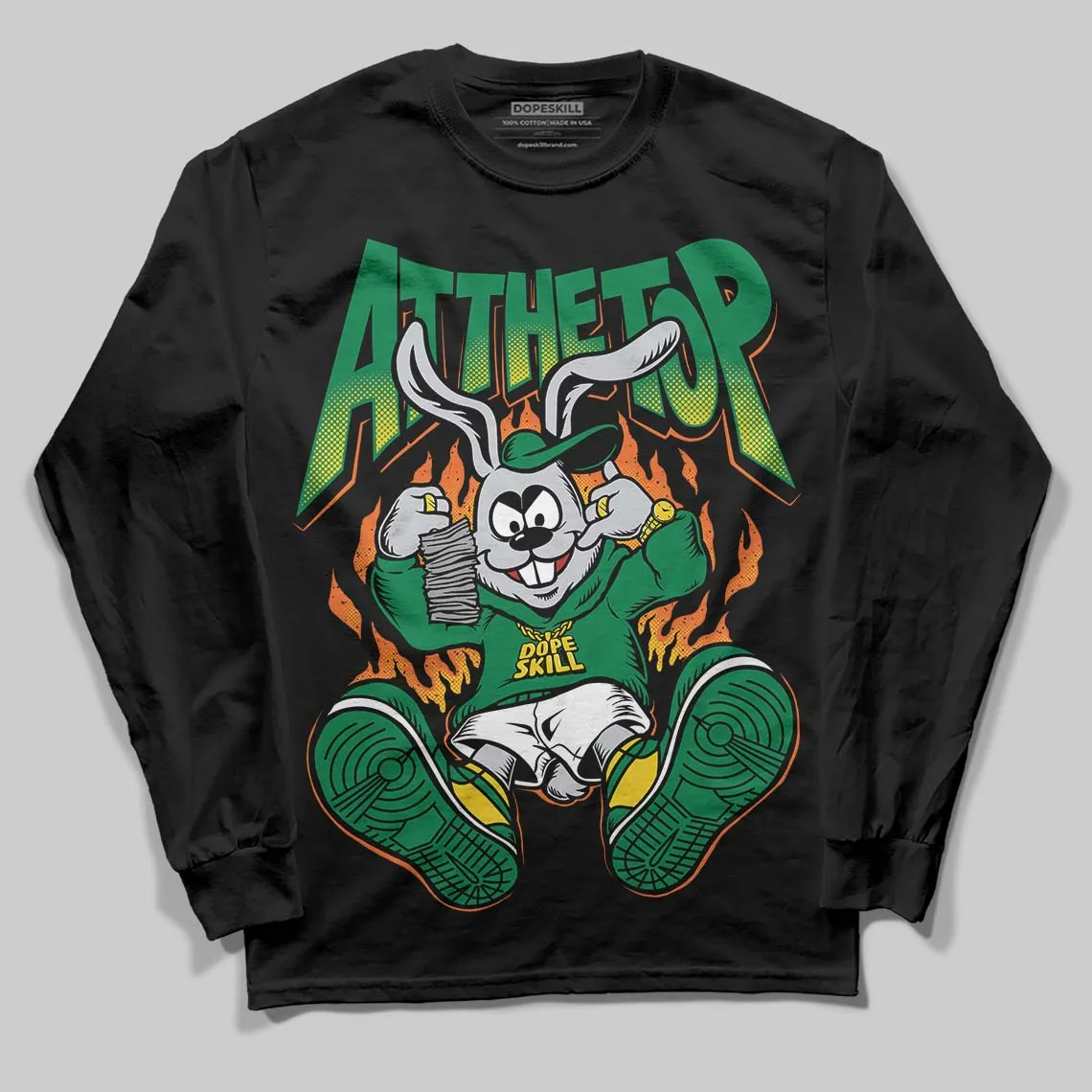 Green Collection DopeSkill Long Sleeve T-Shirt At The Top Graphic sold by DopeSkill product image thumbnail 2