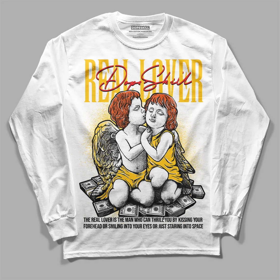 Yellow Collection DopeSkill Long Sleeve T-Shirt Real Lover Graphic sold by DopeSkill product image thumbnail 2