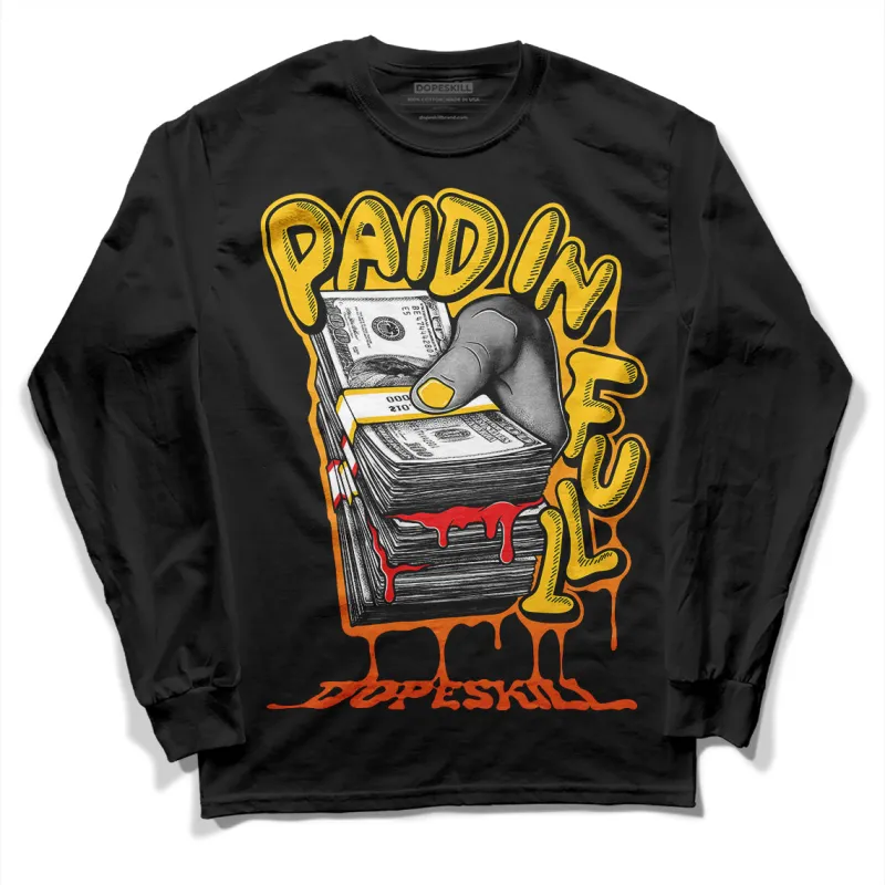 Yellow Collection DopeSkill Long Sleeve T-Shirt Paid In Full Graphic sold by DopeSkill