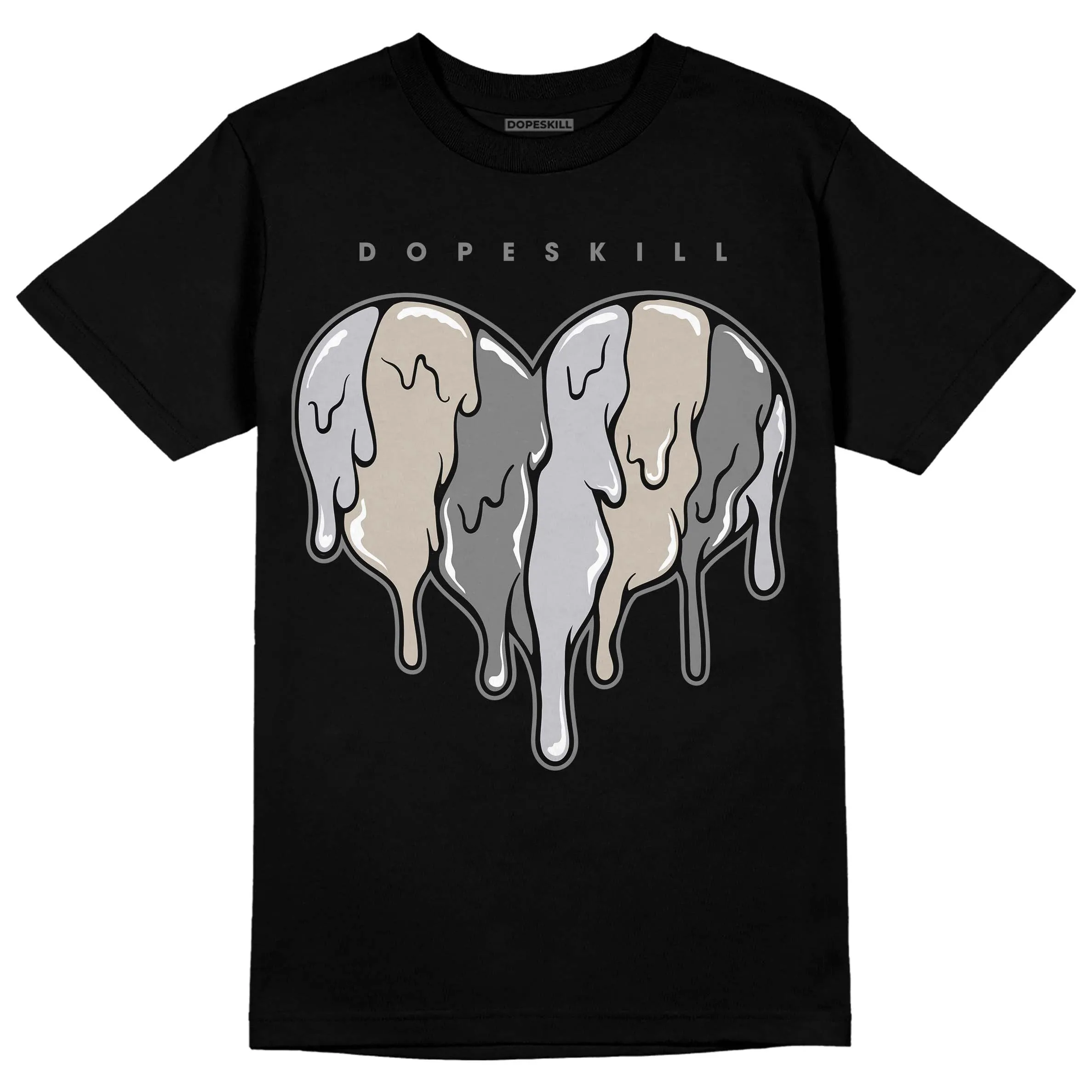 Grey Collection DopeSkill T-Shirt Slime Drip Heart Graphic sold by DopeSkill product image thumbnail 2