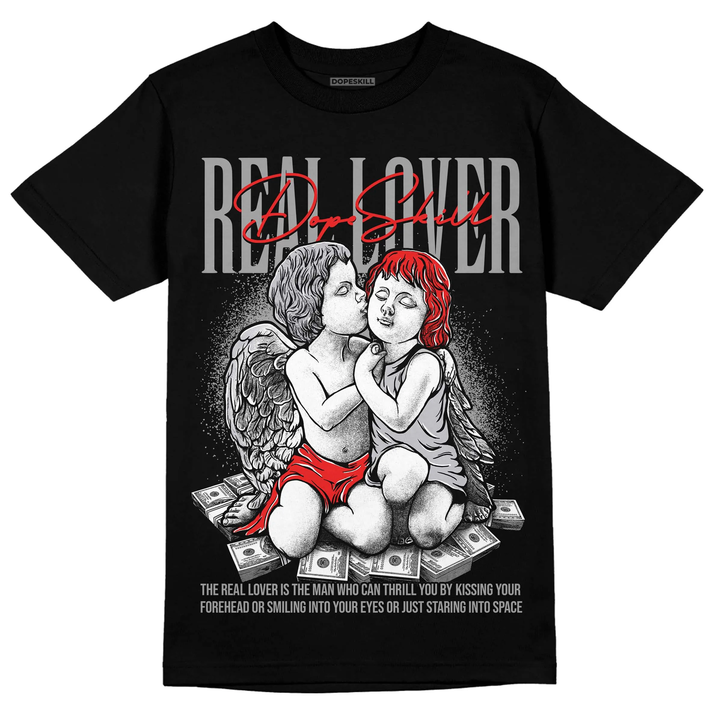 Grey Collection DopeSkill T-Shirt Real Lover Graphic sold by DopeSkill product image thumbnail 2
