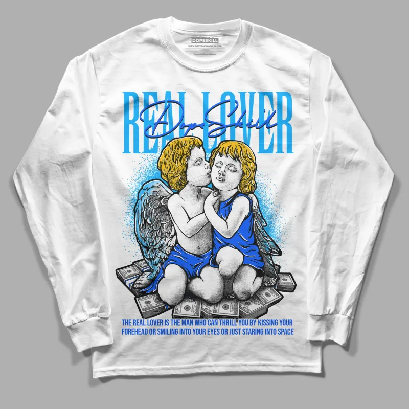 Royal Blue Collection DopeSkill Long Sleeve T-Shirt Real Lover Graphic sold by DopeSkill
