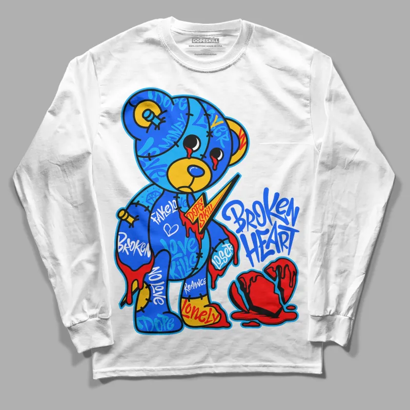 Royal Blue Collection DopeSkill Long Sleeve T-Shirt Broken Heart Graphic sold by DopeSkill