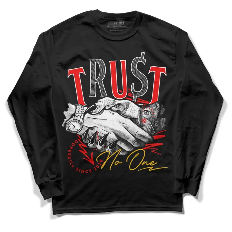 Red Collection DopeSkill Long Sleeve T-Shirt Trust No One Graphic sold by DopeSkill