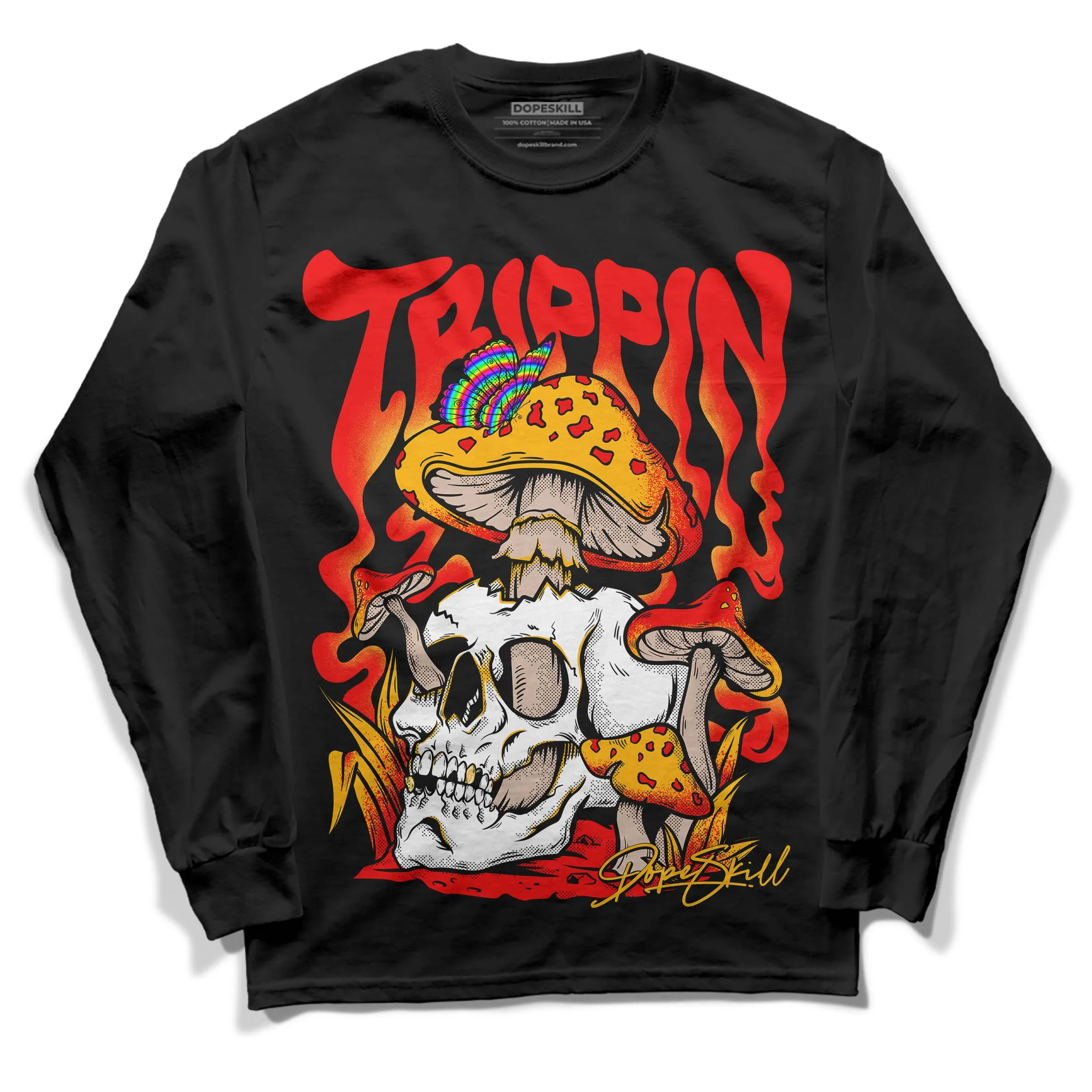 Red Collection DopeSkill Long Sleeve T-Shirt Trippin Graphic sold by DopeSkill