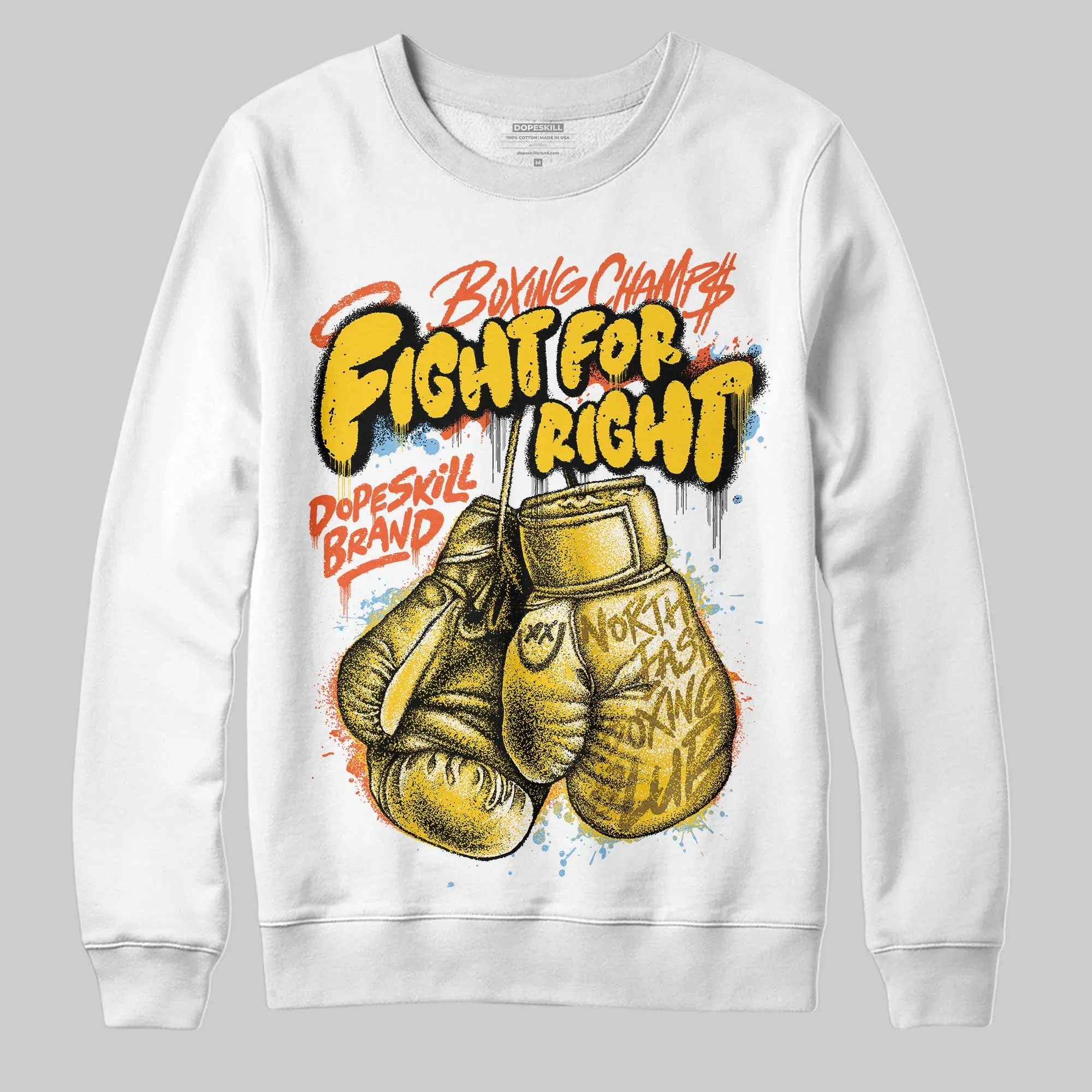 Yellow Collection DopeSkill Sweatshirt Fight For Right Graphic sold by DopeSkill product image thumbnail 2
