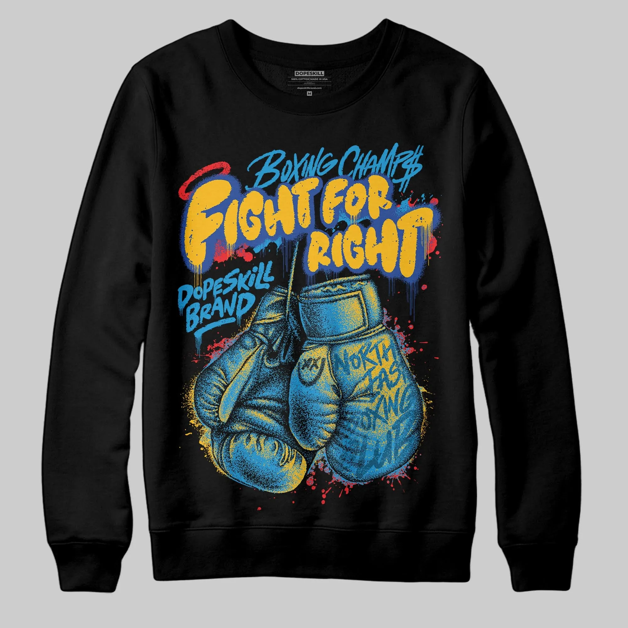 Royal Blue Collection DopeSkill Sweatshirt Fight For Right Graphic sold by DopeSkill product image thumbnail 2