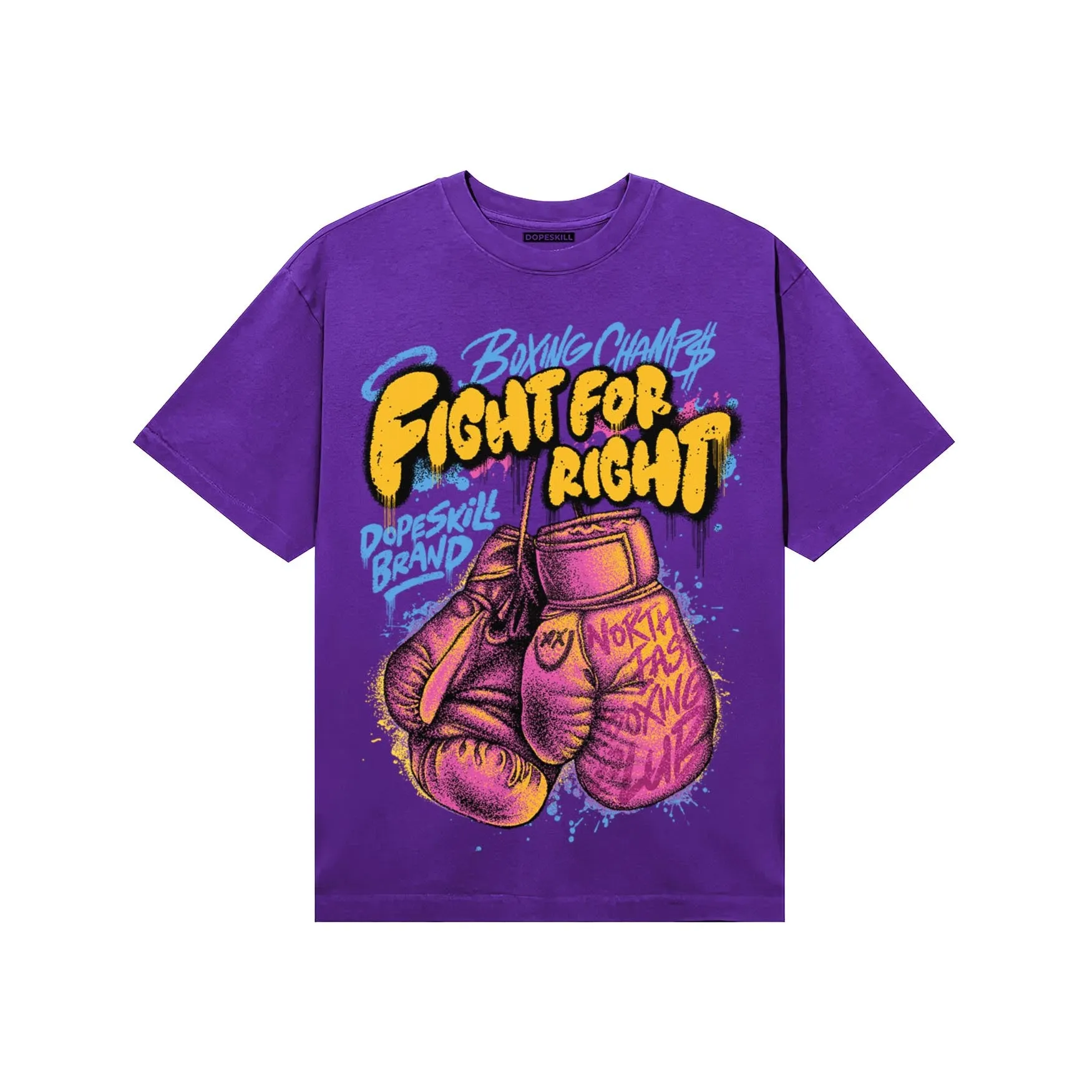 PURPLE Collection DopeSkill T-Shirt Fight For Right Graphic sold by DopeSkill product image thumbnail 3