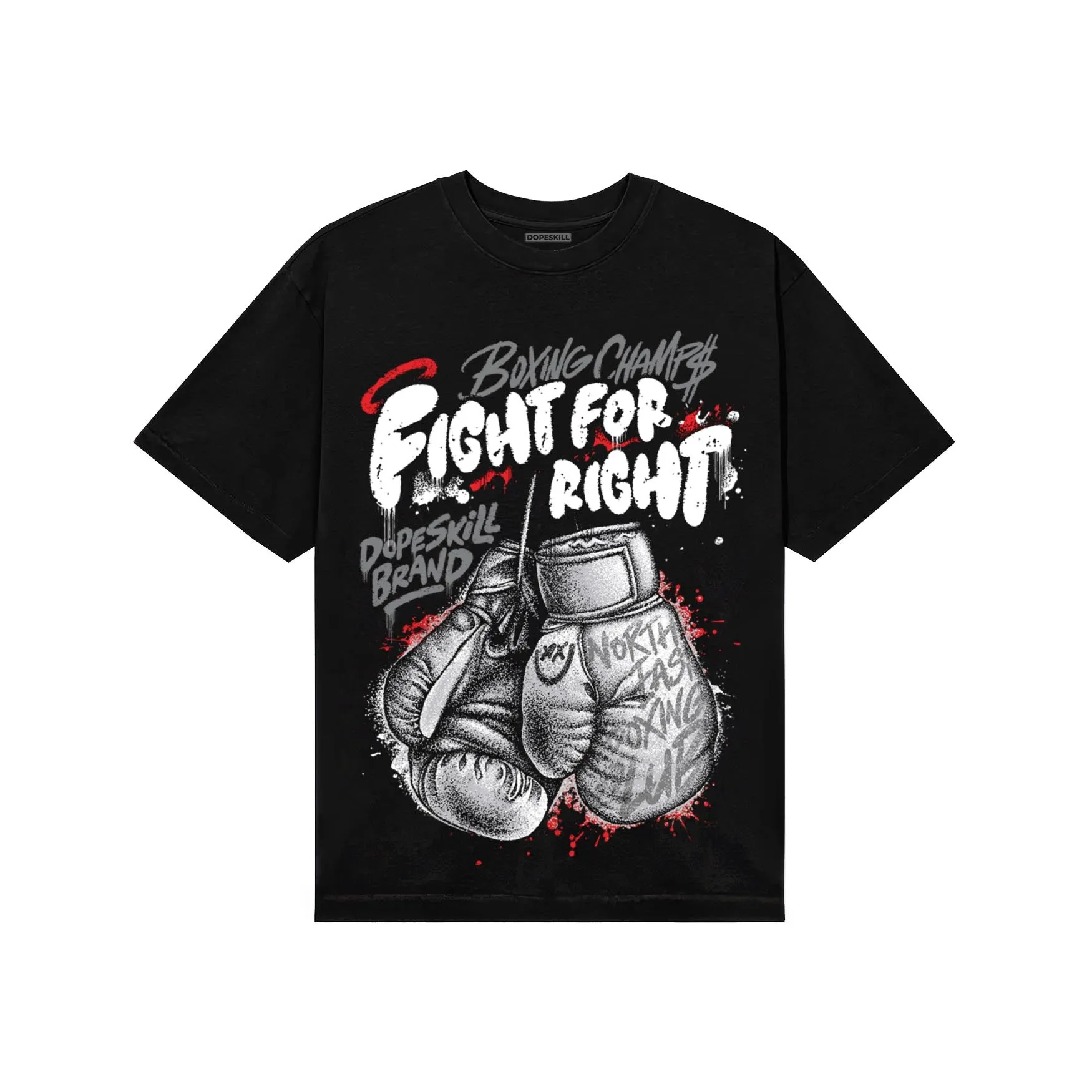 Grey Collection DopeSkill T-Shirt Fight For Right Graphic sold by DopeSkill product image thumbnail 2