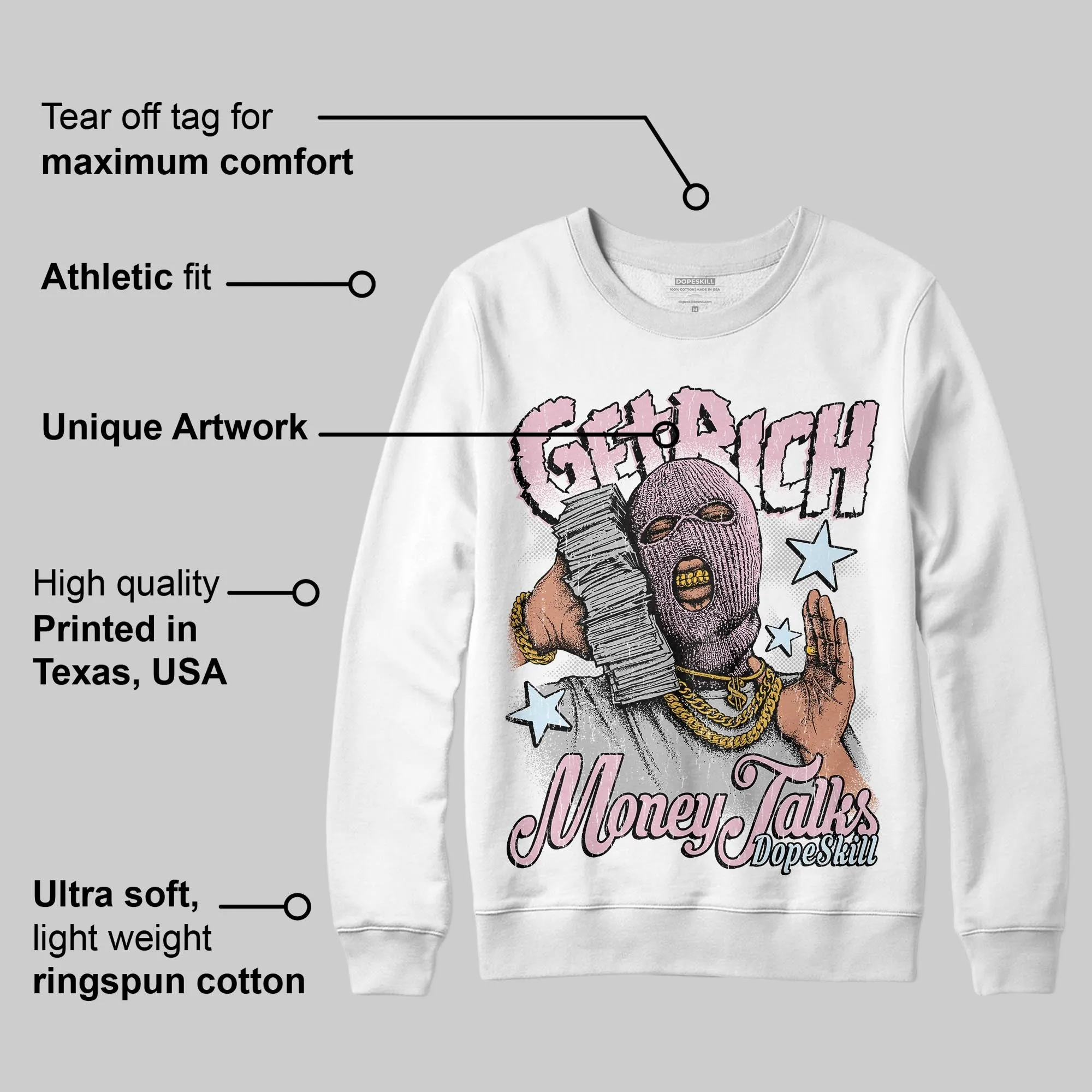 35th Anniversary 5s DopeSkill Sweatshirt Get Rich Graphic sold by DopeSkill product image thumbnail 3