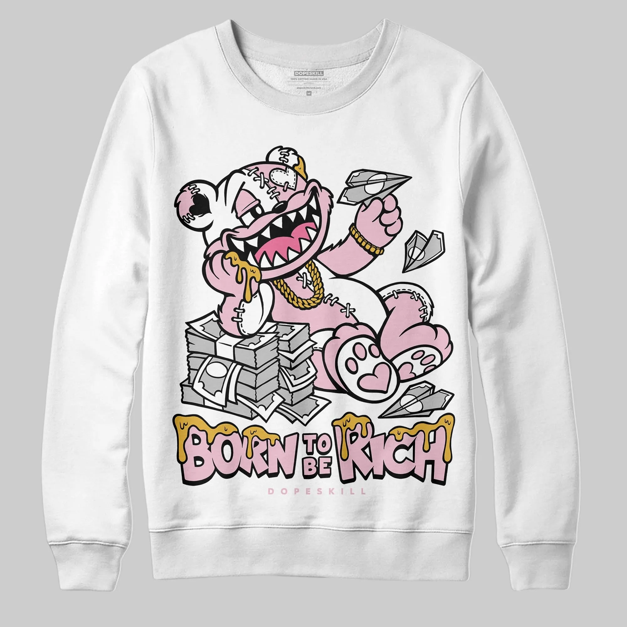 35th Anniversary 5s DopeSkill Sweatshirt Born To Be Rich Graphic sold by DopeSkill