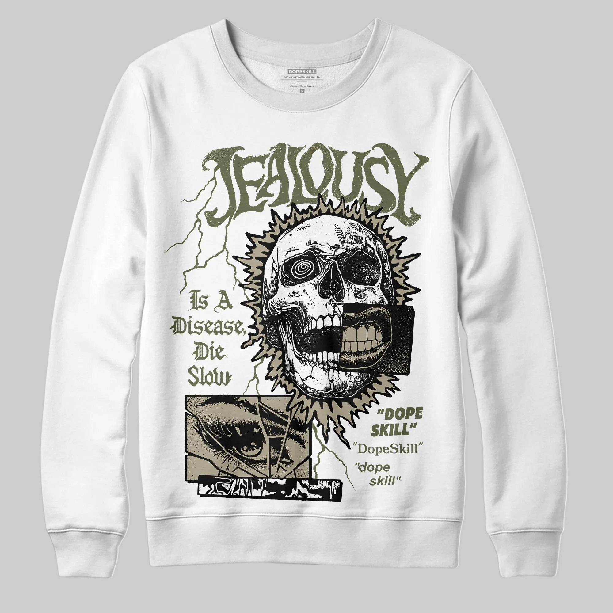 Olive Collection DopeSkill Sweatshirt Jealousy Graphic sold by DopeSkill