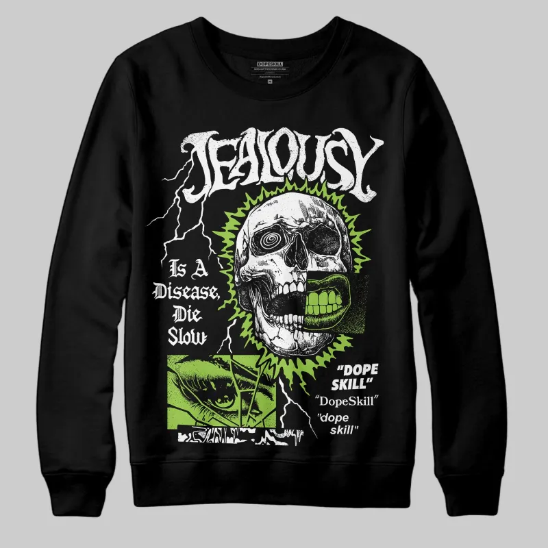 Neon Green Collection DopeSkill Sweatshirt Jealousy Graphic sold by DopeSkill